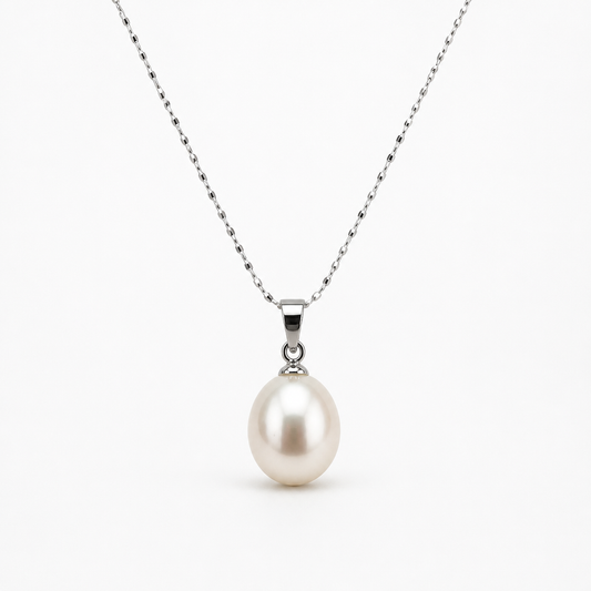 11mm Natural Peal 18'' Spiga Rope  Pearl Pendant (Bridal, Everyday, Special Occasion)