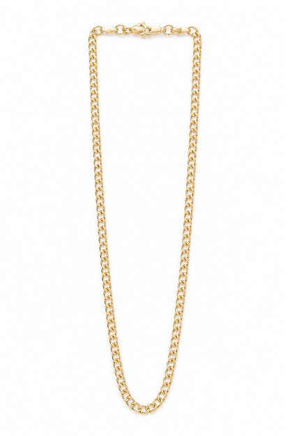 14K Cuban Italian Curb Chain 22'' - 5.8mm