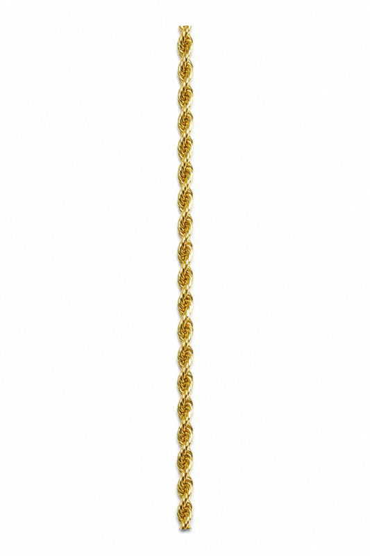 14K Diamond Cut Rope Chain 20'' - 1.8mm