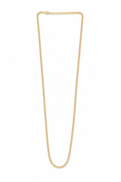 14K Cuban Italian Curb Chain 22'' - 3.3mm