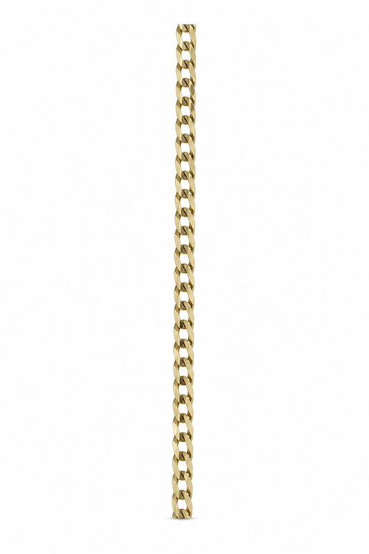 14K Cuban Italian Curb Chain 22'' - 3.3mm