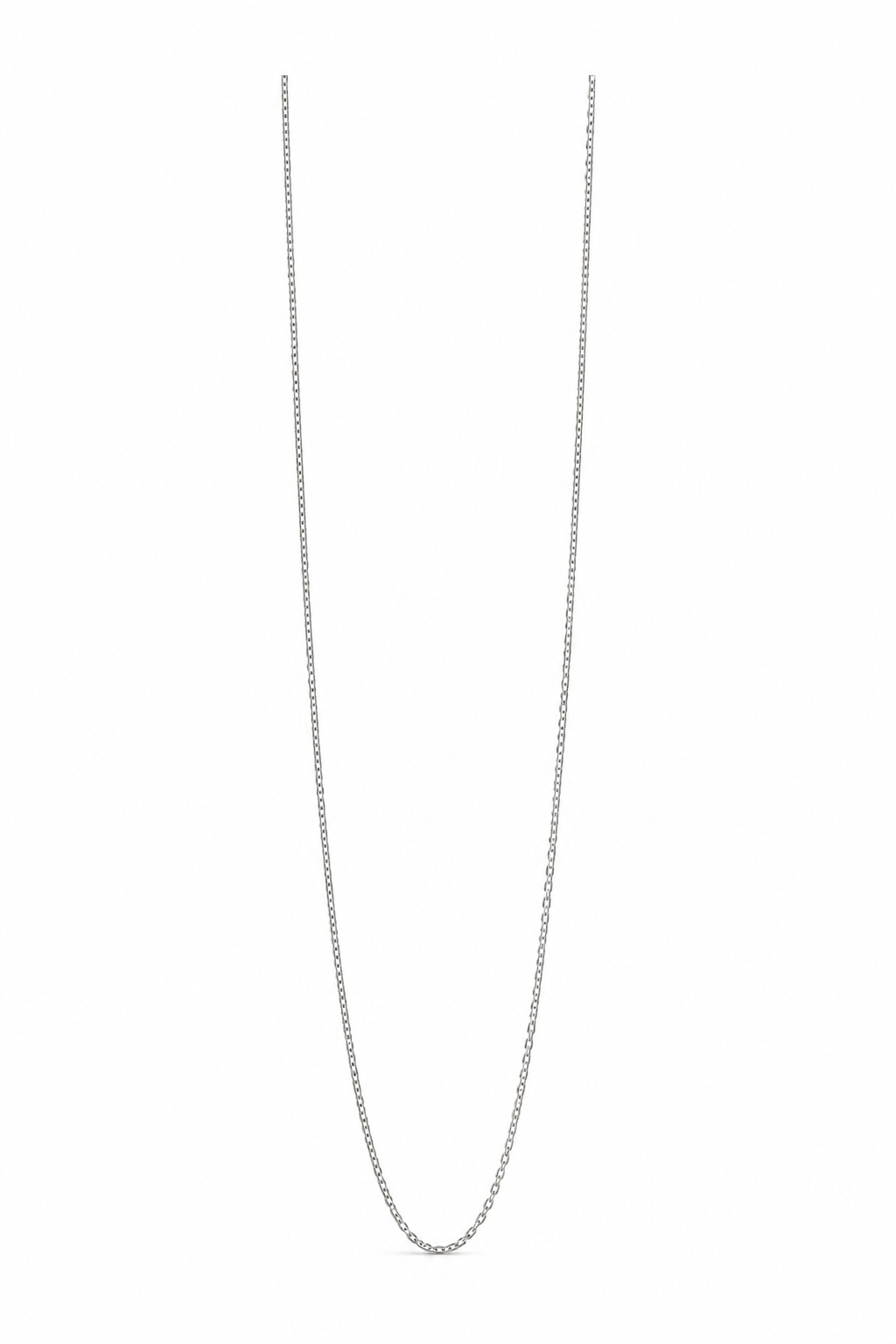 Cable Chain Sterling Silver Platinum-plated