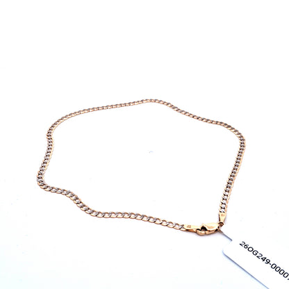 14Karat Diamond Cut Cuban Italian Curb 10"